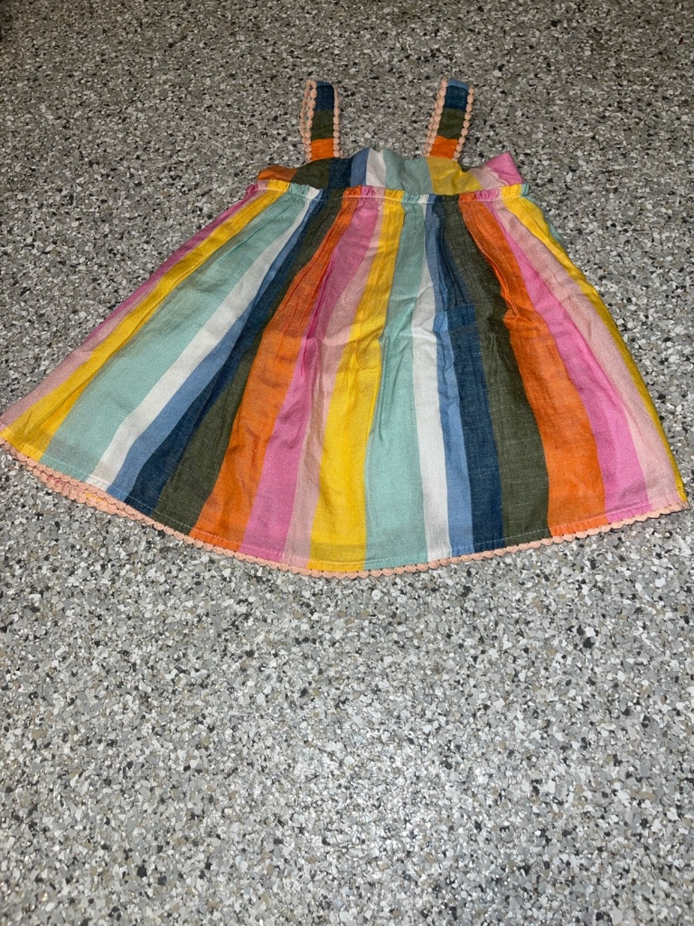 24 Mo. Tahari Multicolor Striped Sundress - Pink, Yellow, Blue, Green, Orange